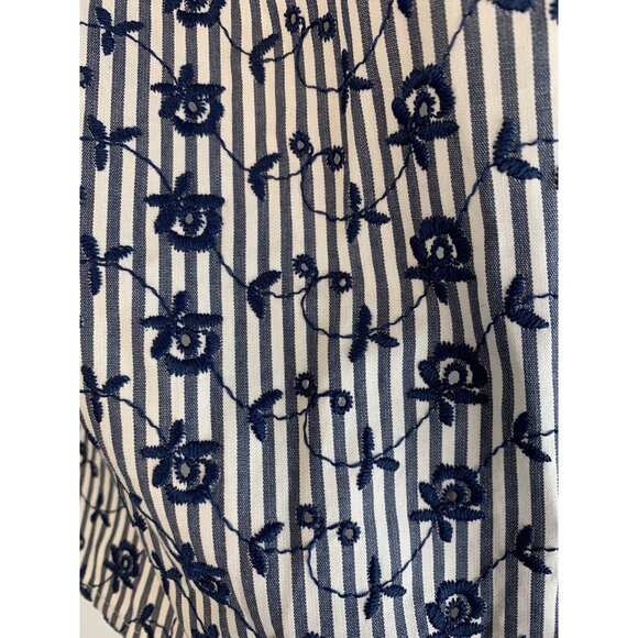 CeCe Indigo Sky Off-The-Shoulder Embroider Dress Mini Size 2 NWT - Picture 8 of 10